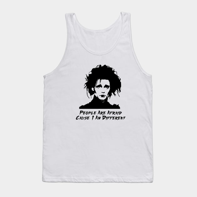 Edward Scissorhands I Am Not Complete Tank Top by CelestialCharmCrafts